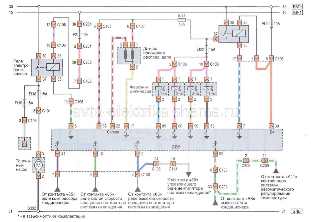 Схема топливоподачи