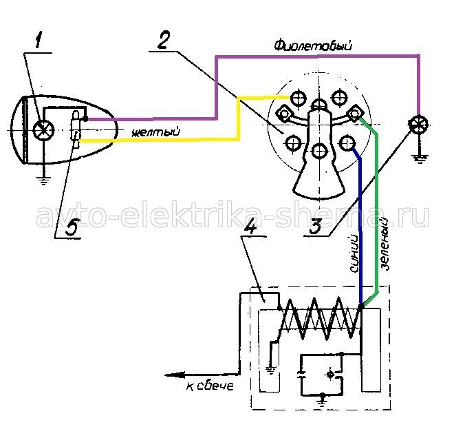 Схема электрооборудования мопеда Рига-11
