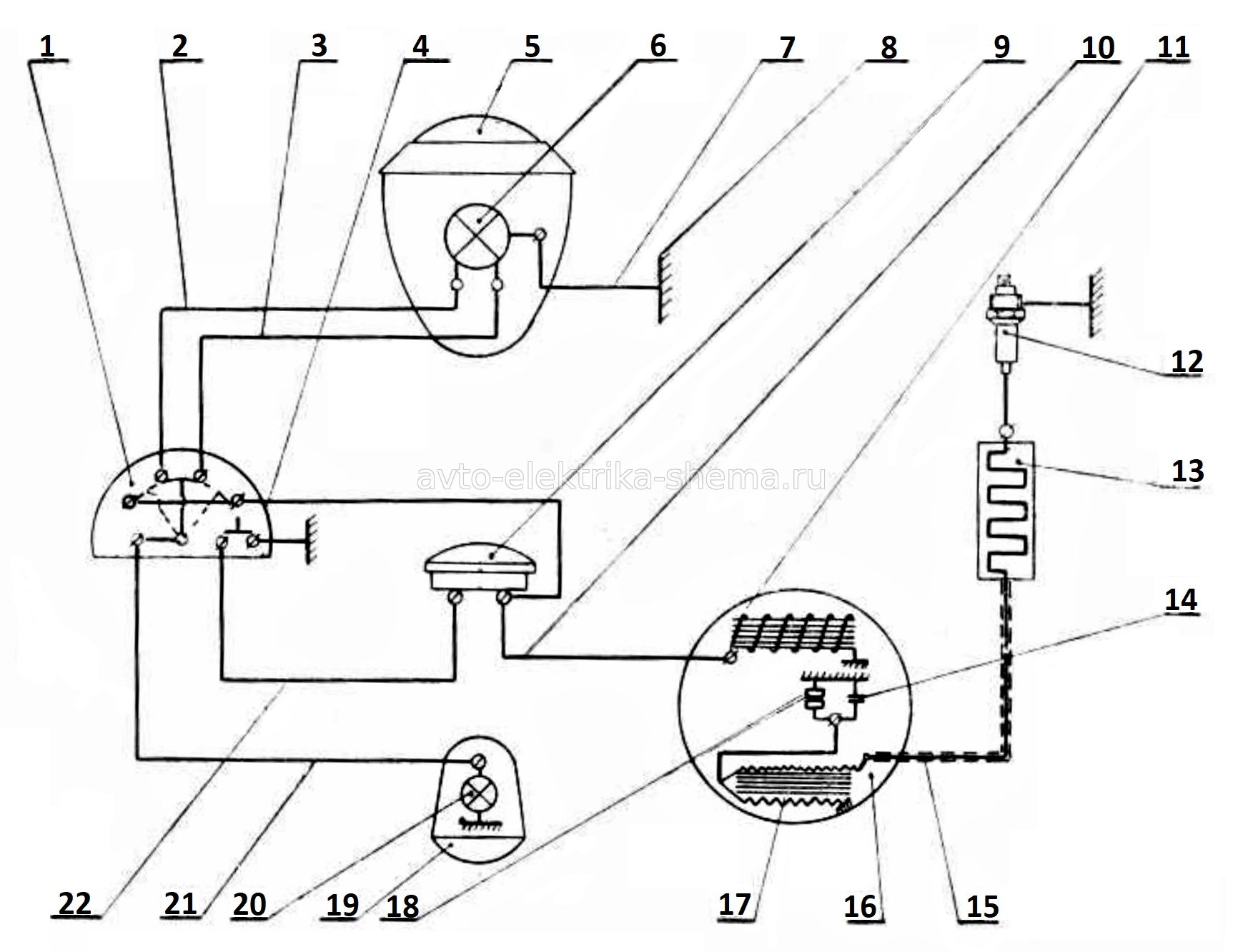 Схема электрооборудования мопеда Рига-3