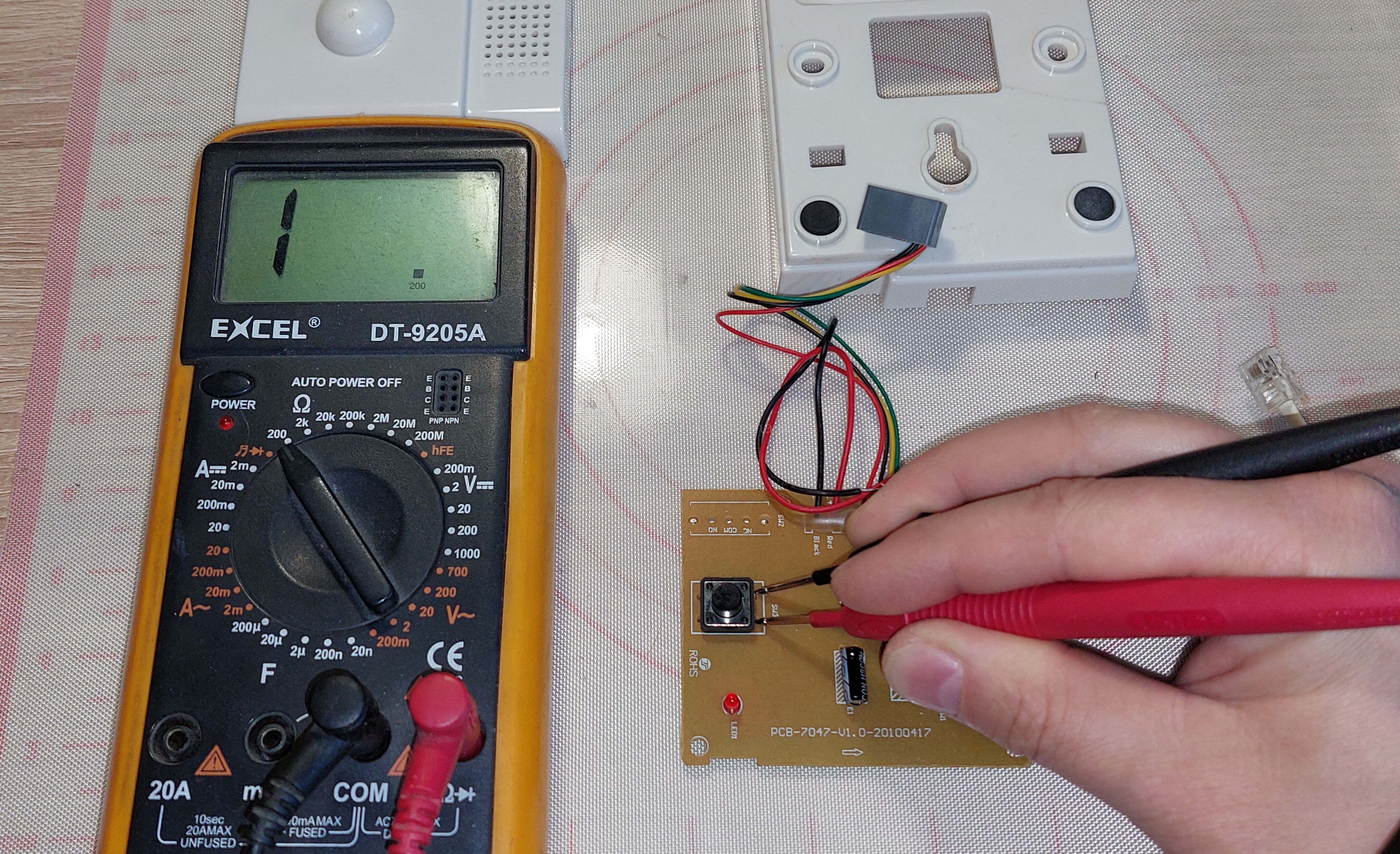 Прозвонка контактов