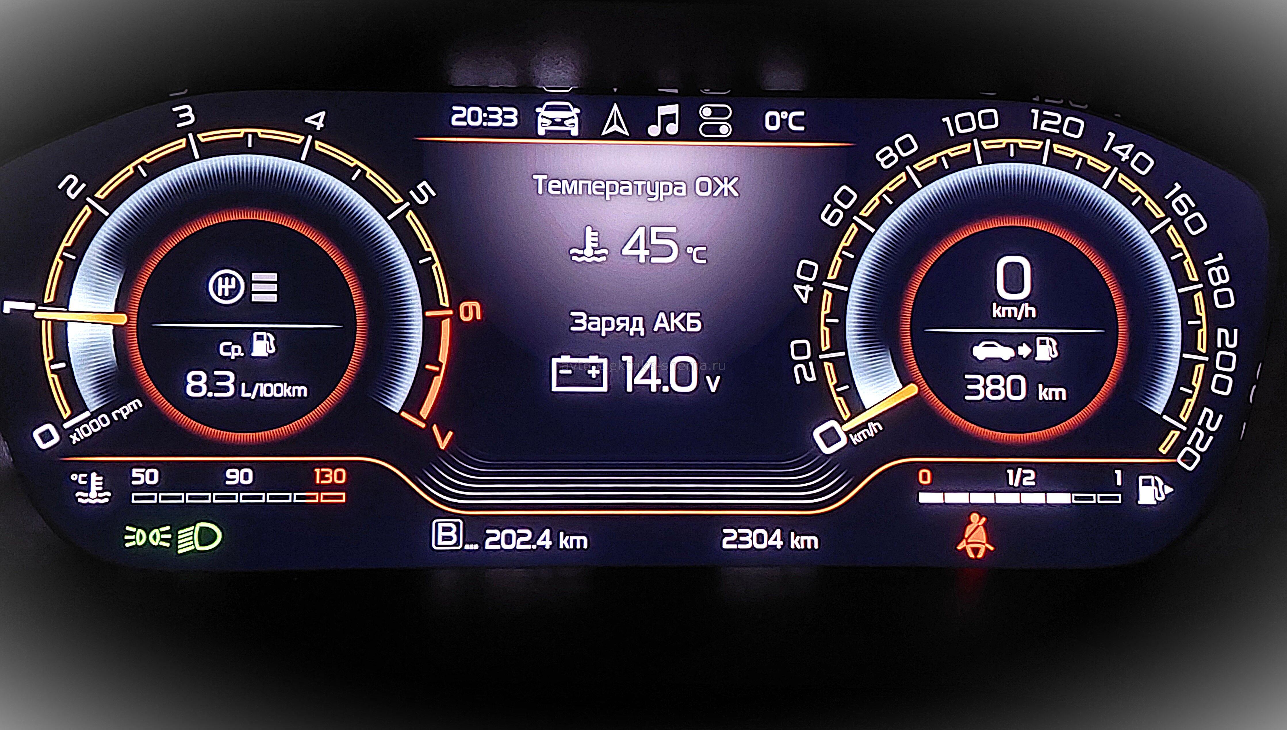 Комбинация приборов VESTA NG