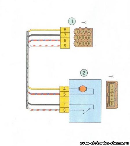 Схема электрооборудования ВАЗ-1118 или Лада Калина, Lada Kalina